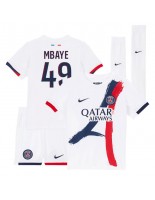 Paris Saint-Germain Ibrahim Mbaye #49 Vieraspaita Lasten 2025-26 Lyhythihainen (+ shortsit)